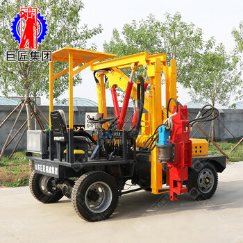 小四輪車載式公路護(hù)欄打樁機(jī)打樁精度高節(jié)能環(huán)保