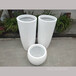 肇庆玻璃钢花盆厂家批发三个一套组合式白色花盆花钵容器