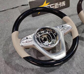 深圳全新奔驰迈巴赫S450升级原厂S680桃木方向盘-迈卡库名车升级