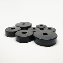 橡胶垫减震黑色圆形加厚橡胶制品机械调节脚减震垫防震工业