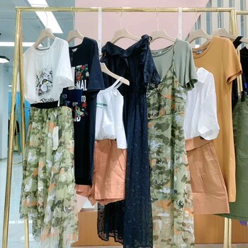 新作20春夏品牌折扣女裝尾貨庫存走份批發(fā)大碼