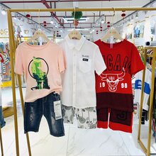浙江布衣草人童装夏款品牌折扣童装走份批发中大童装直播货源图片