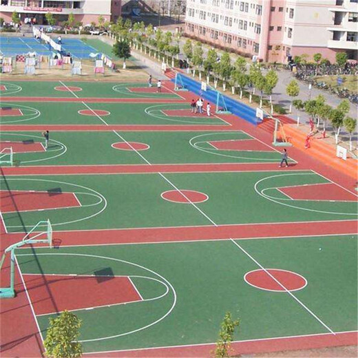 晋州硅PU篮球场设计