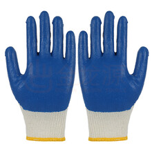 安全防护劳保13针丁腈手套涂胶耐油防滑耐酸碱挂胶手套