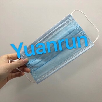 藍(lán)色民用三層一次性口罩