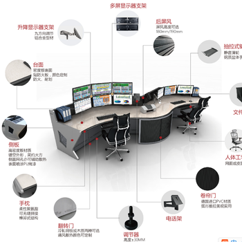 指挥中心操作台、指挥台、调度台、监控台。