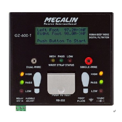 Megalin传鼎GZ-600数显人员门禁静电测试器人体综合测试仪