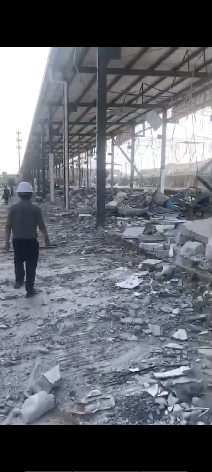 江城区工业厂房的拆除