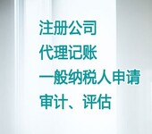 代理记账.报税.年检.审计.汇算清缴.一般纳税人申请等服务