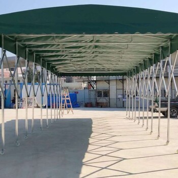 西安中赞生产移动推拉雨棚，工地雨蓬，大型折叠帐篷，停车棚
