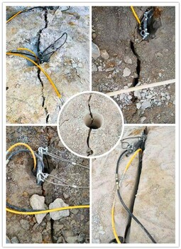 安徽淮北矿用岩石劈裂器水泥桩头分裂质量