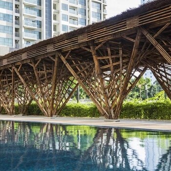 什邡竹建筑小品