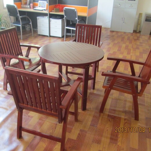 自贡木制组合座椅结构