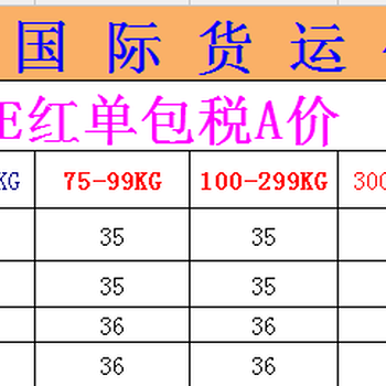 深圳到欧洲WE双清含税快递直发超靓价（上门提货）