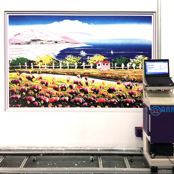 3d墙体彩绘uv打印机立体大型喷绘机自动户内外背景墙壁画广告打印