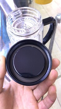 希諾玻璃杯帶把茶杯，西安商務(wù)辦公男士家用水杯定制