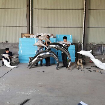 益阳不锈钢海豚雕塑生产厂家
