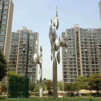 不銹鋼景觀雕塑安裝