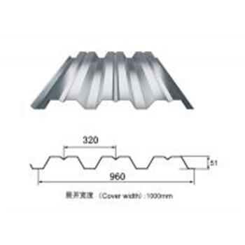 莆田开口钢承板YX51-320-960型镀锌楼承板生产厂家