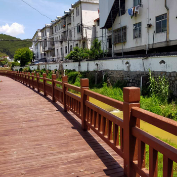 仿木护栏水泥混凝土栏杆标准配钢筋景观河道美丽乡村护栏厂家