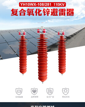 广东10KV跌落式避雷器原理,HY10WZ避雷器