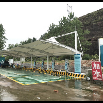 绍兴市公交车充电桩雨棚/绍兴充电桩雨棚厂家/绍兴膜结构停车棚