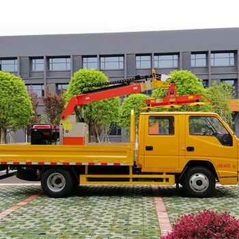 江鈴雙排座自卸車可加裝綠籬機