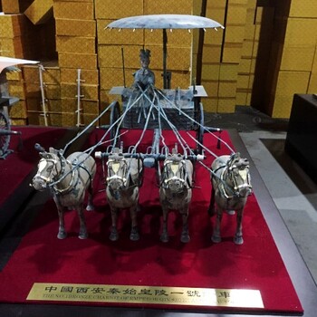 陜西特色銅車馬西安純銅馬擺件仿古銅車馬銅車馬仿古青銅器定制