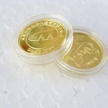 西安纯银纪念币999金币定制纪念章定制图片