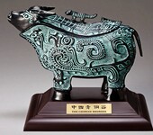 西安四羊方尊犀牛尊开业摆件青铜器工艺礼品