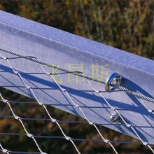 手工编织不锈钢丝绳防护网商场中空带天井楼梯护栏扶手安全网