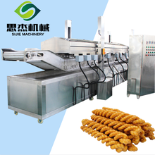 油炸薯条流水线油炸薯片生产设备休闲食品膨化食品油炸机
