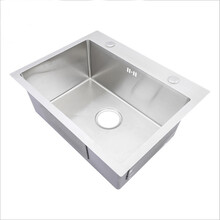 201304不锈钢水池厨房水槽不锈钢台下盆单星水池加厚手工槽