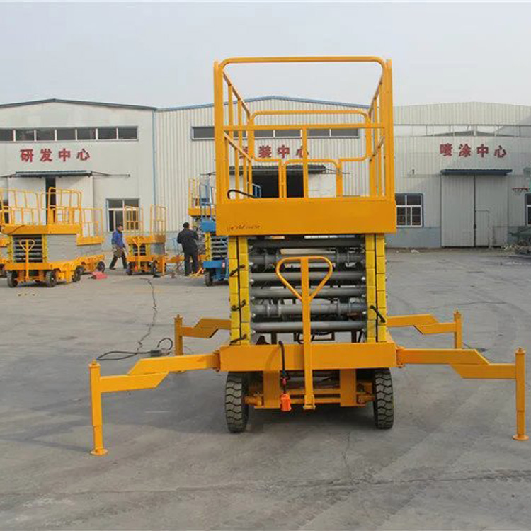 河池工地液壓升降平臺車 剪叉式高空作業(yè)平臺價格