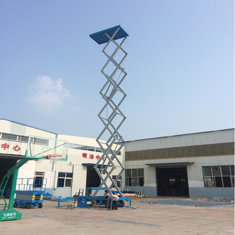 河池工地液壓升降平臺車 剪叉式高空作業(yè)平臺價格