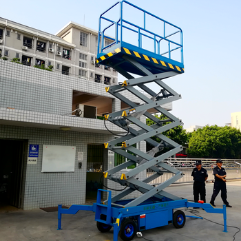 賀州升降叉車四輪移動登高車更換路燈