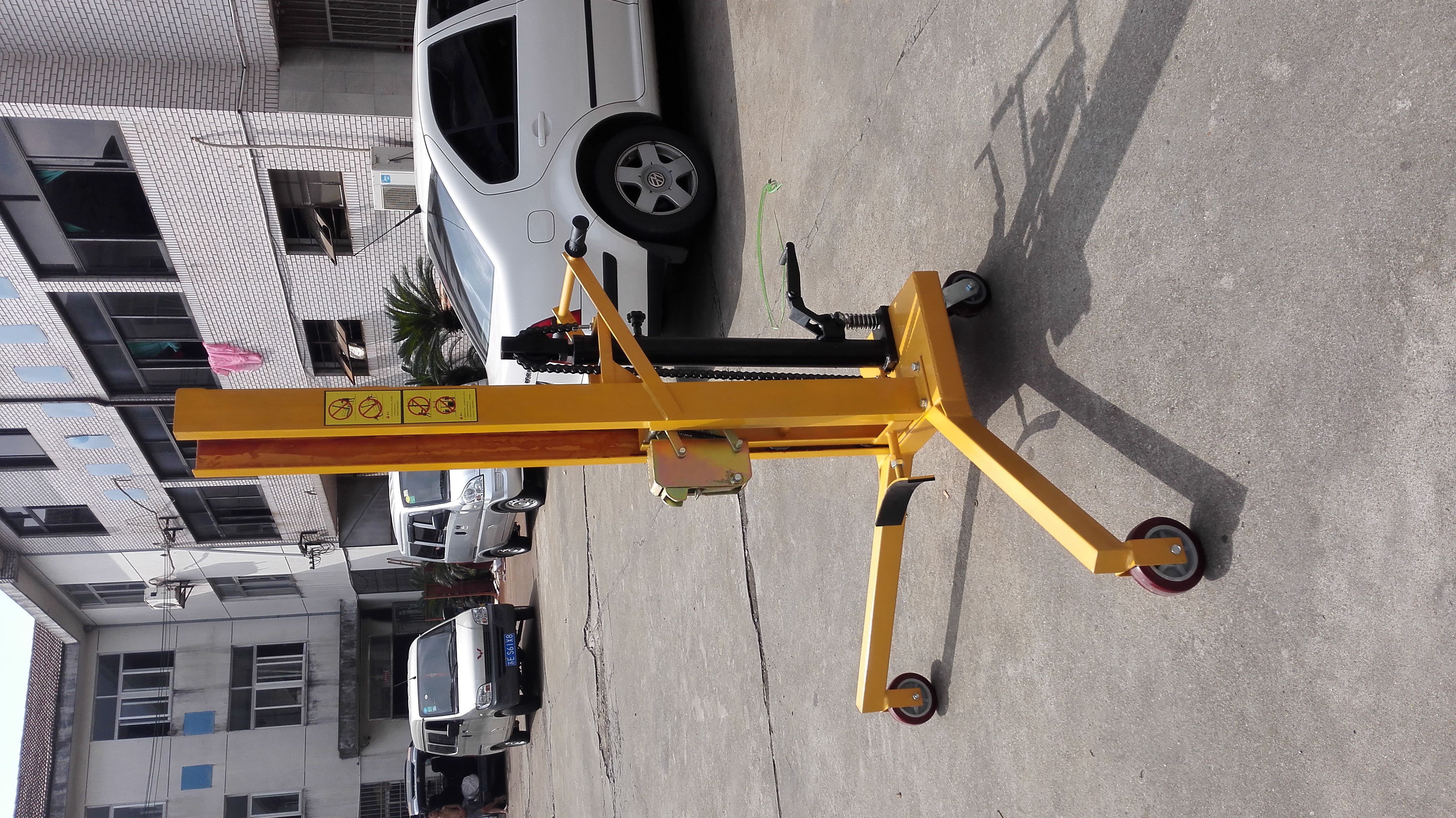 邵陽機(jī)械式油桶手推車 升高倒料車維修
