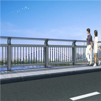 河道護欄景觀欄桿橋梁防撞欄不銹鋼復(fù)合管橋梁護欄城市景觀欄