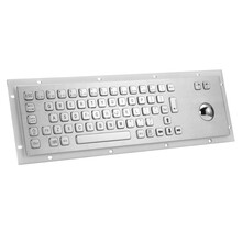 科羽金属工控键盘KY-PC-D带轨迹球鼠标