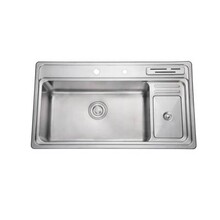 304不锈钢厨房家用水槽拉伸洗菜盆单盆