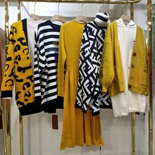 missbz20秋款毛衣淑女风连衣裙女装品牌折扣撤柜清仓乐町实体批图片