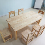 儿童桌椅/儿童木桌椅/幼儿园木桌椅/实木桌椅图片4