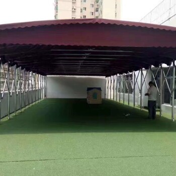 西安中赞生产篮球场篷物流蓬棚子遮雨蓬