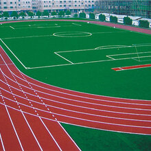 EPDM彩色塑胶地面,硅PU球场,人造草坪,塑胶跑道材料图片