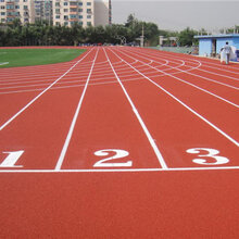 塑胶跑道硅PU球场EPDM塑胶地面源头材料厂家图片