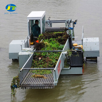 福建水域割草保洁船湖面水草收割船河道垃圾打捞船除草船