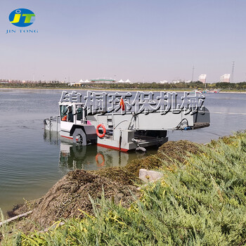 江苏小型全自动水花生水草收割船水浮莲打捞设备型号保洁船
