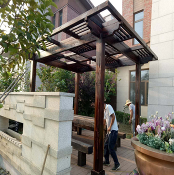 煙臺(tái)防腐木花架廠家