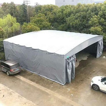 广州大型帐篷推拉雨棚大排档雨棚