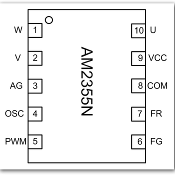 三相无感风扇电机驱动IC-AM2355N